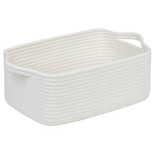 CubesLand Small Cotton Rope Organizing Basket: $11.99