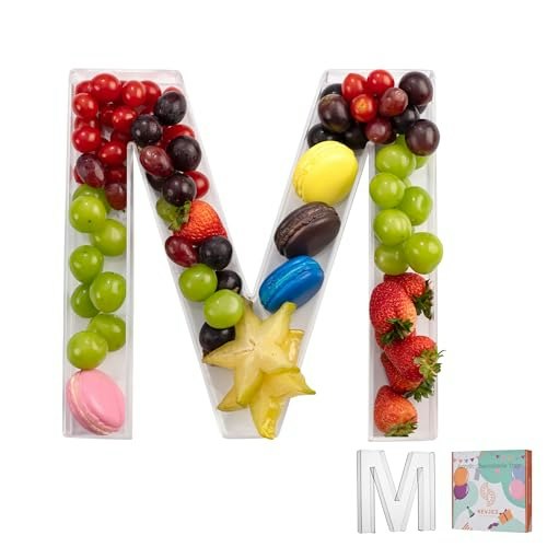 11-Inch Clear Acrylic Letter M Charcuterie Tray: $15.19