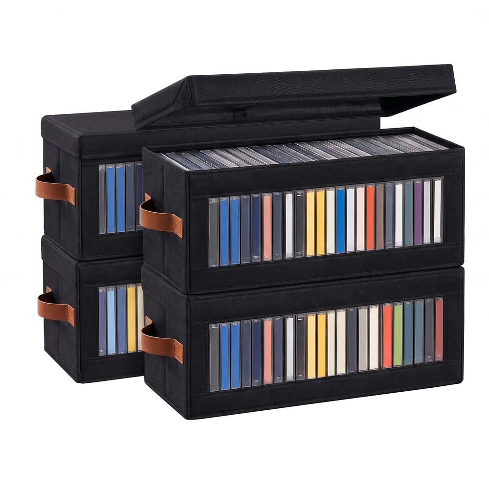 DVD Storage Box 4-Pack: $23.74