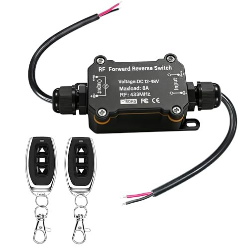 12V-48V DC Forward and Reverse Remote Switch for Linear Actuator Motor: $17.35 12V-48V DC Forward and Reverse Remote Switch for Linear Actuator Motor: $17.35