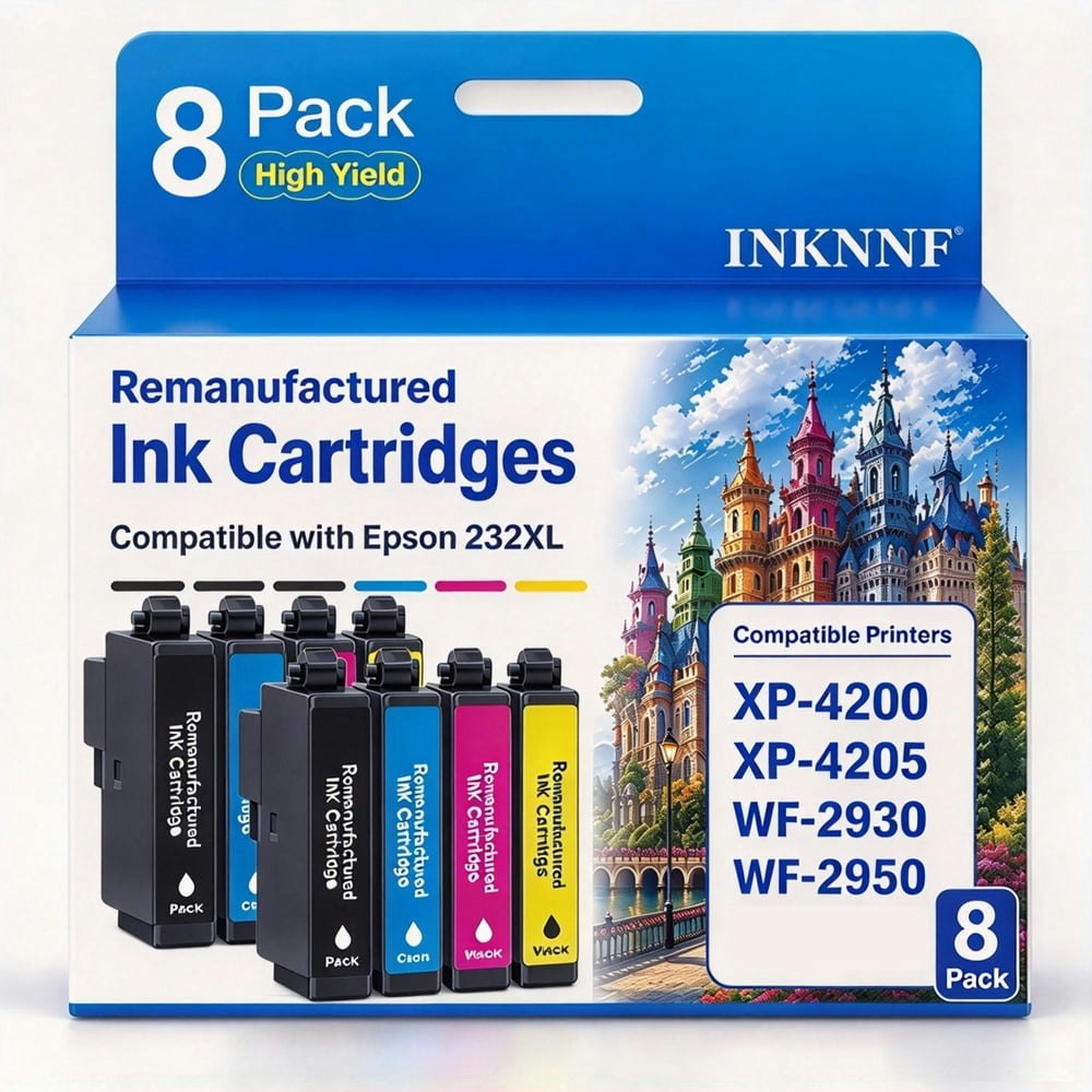 Inknnf 232XL Replacement Ink Cartridges 8-Pack: $29.64 Inknnf 232XL Replacement Ink Cartridges 8-Pack: $29.64