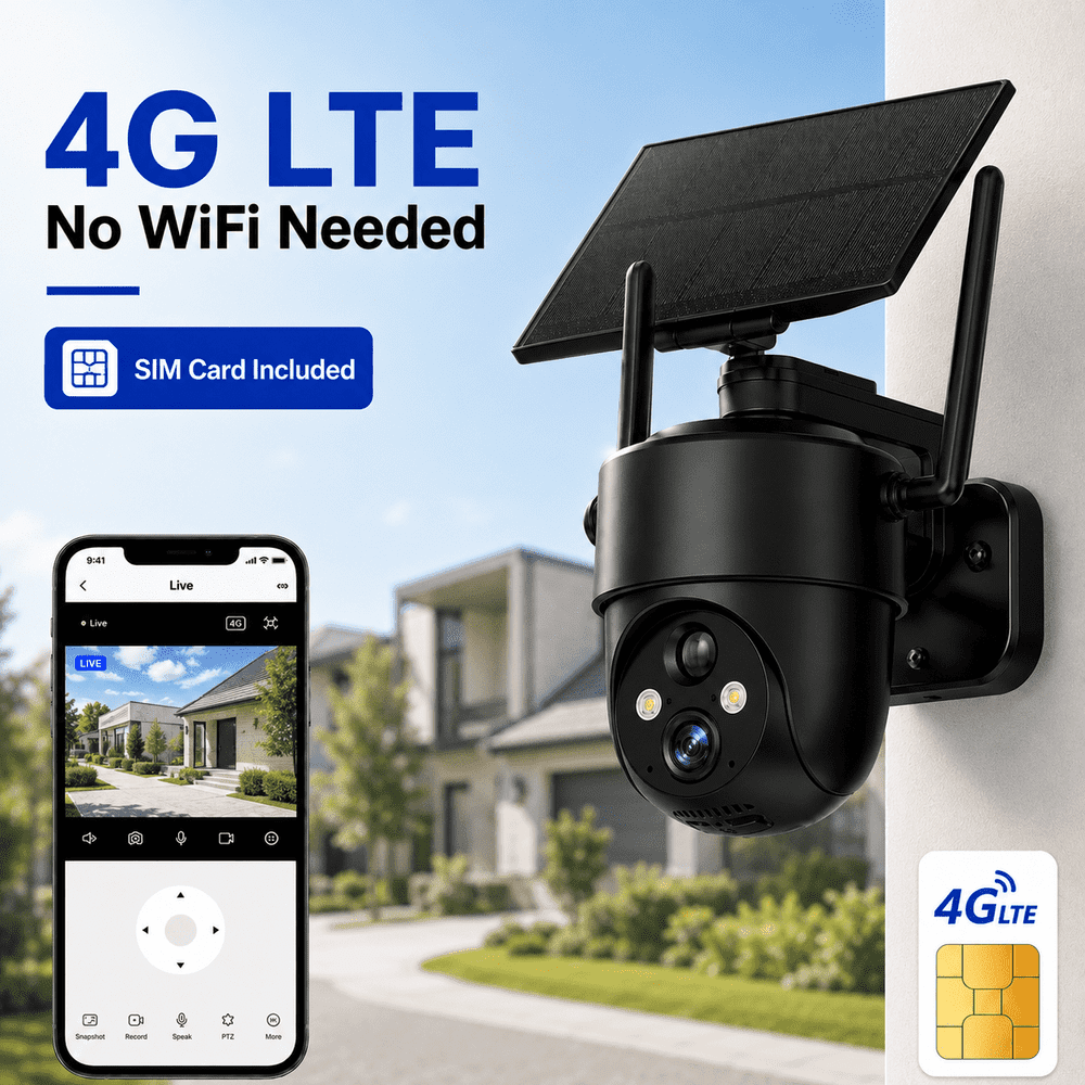C12BG 2K 3MP Solar Cellular Security Camera: $31.99 C12BG 2K 3MP Solar Cellular Security Camera: $31.99