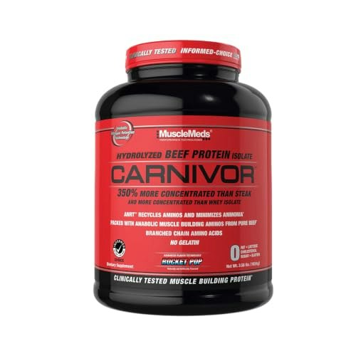 MuscleMeds Carnivor 23g Beef Protein Isolate Powder 56-Serving Tub: $51.26