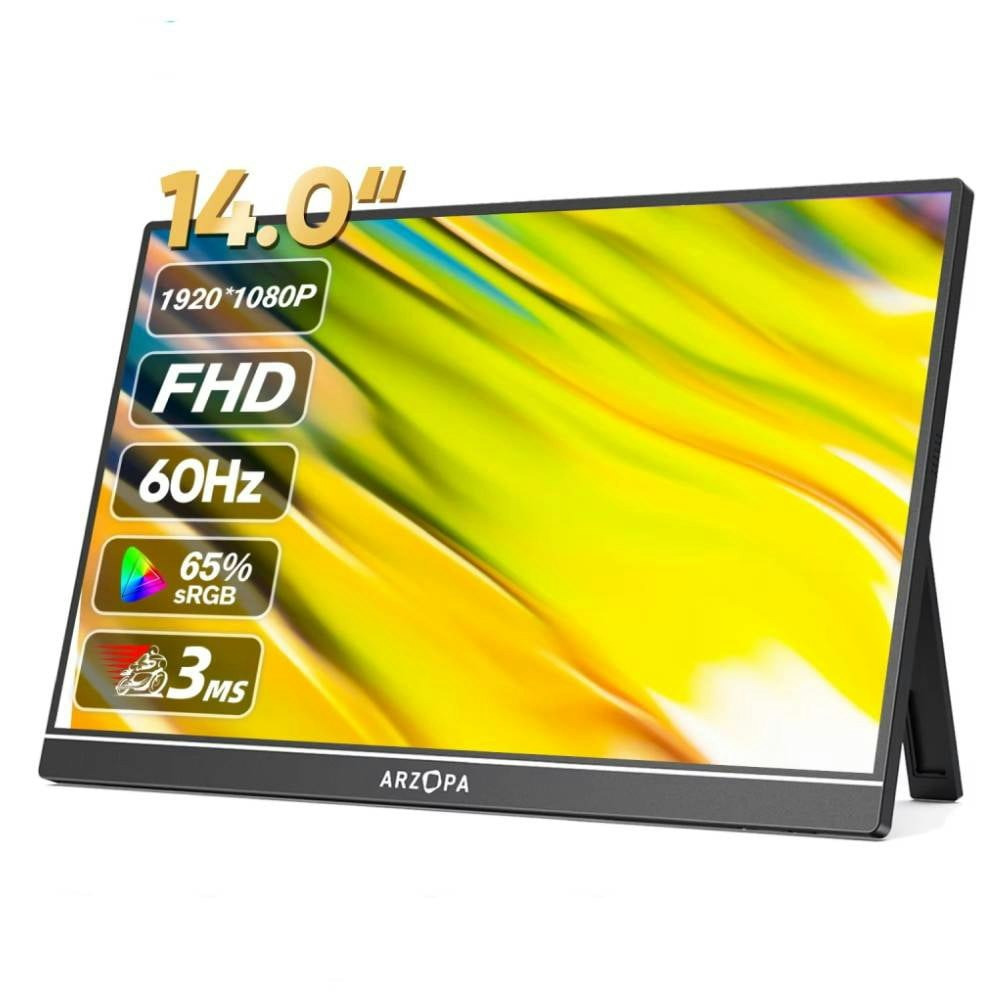 Arzopa 14-inch 1080p Portable Monitor: $68.98 Arzopa 14-inch 1080p Portable Monitor: $68.98