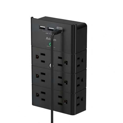 Addtam 12-Outlet Surge Protector Wall Mount with 3 USB Ports: $15.99 Addtam 12-Outlet Surge Protector Wall Mount with 3 USB Ports: $15.99