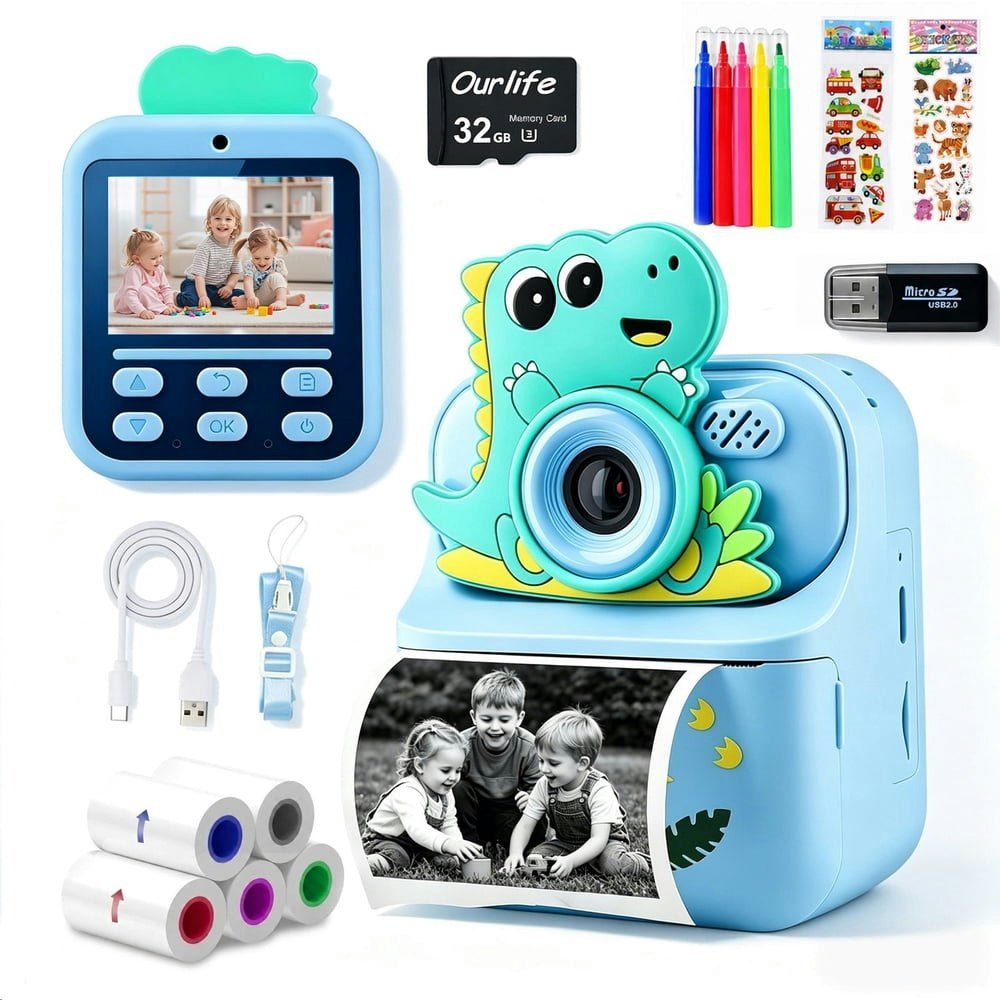 Muivan Kids 2.4-inch Instant Print Camera with 32GB SD Card: $45.89 Muivan Kids 2.4-inch Instant Print Camera with 32GB SD Card: $45.89