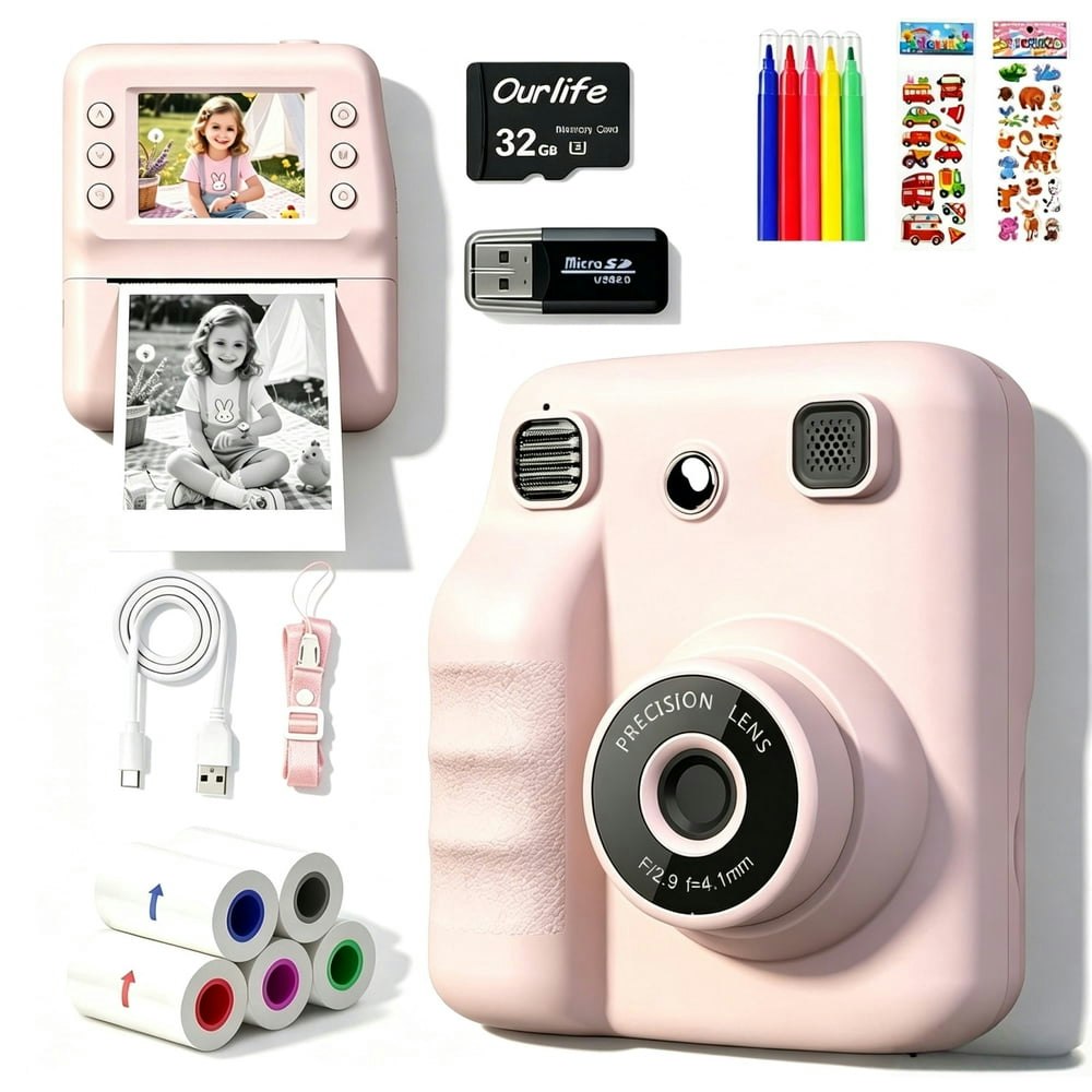 Oeke Instant Print Kids Camera with 32GB SD Card: $47.69 Oeke Instant Print Kids Camera with 32GB SD Card: $47.69