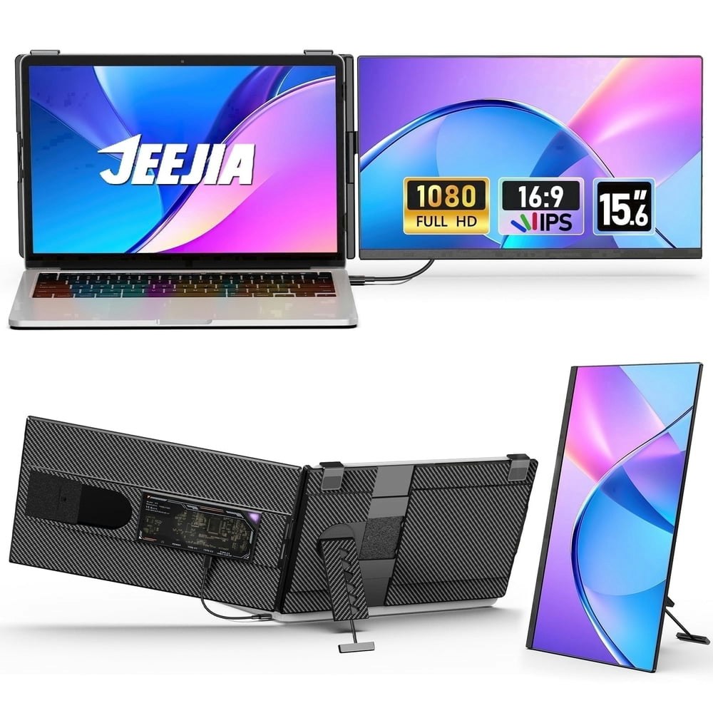 Jeejia 15.6-inch Dual Portable Laptop Screen Extender: $105.90 Jeejia 15.6-inch Dual Portable Laptop Screen Extender: $105.90