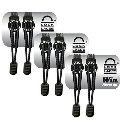 Lock Laces Elastic No Tie Shoe Laces 3-Pack: $15.99