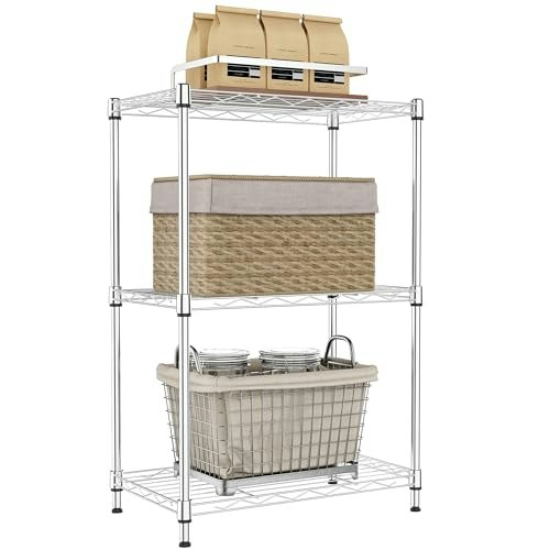 Izeuk 3-Tier Metal Wire Shelving Rack: $27.99 Izeuk 3-Tier Metal Wire Shelving Rack: $27.99
