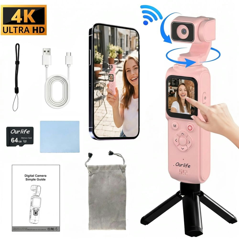4K Pocket Gimbal Camera: $109.99 4K Pocket Gimbal Camera: $109.99