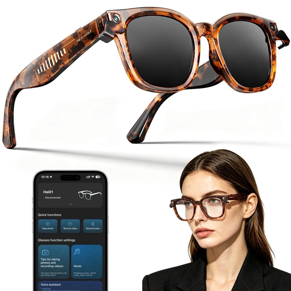 Headwolf AI Smart Glasses: $99.69