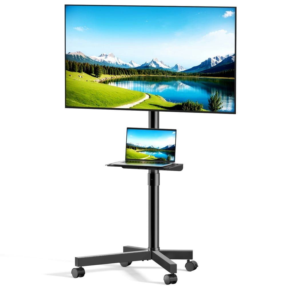 EDX Rolling Mobile TV Stand: $36.79