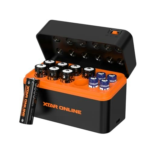 Xtar AA and AAA Rechargeable Battery Kit with Charger: $42.39