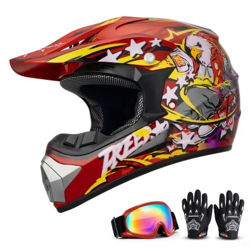 Oumurs Youth Full Face Dirt Bike Helmet: $51.16 Oumurs Youth Full Face Dirt Bike Helmet: $51.16