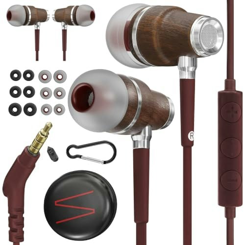 Symphonized Wooden Wired Earbuds: $28
