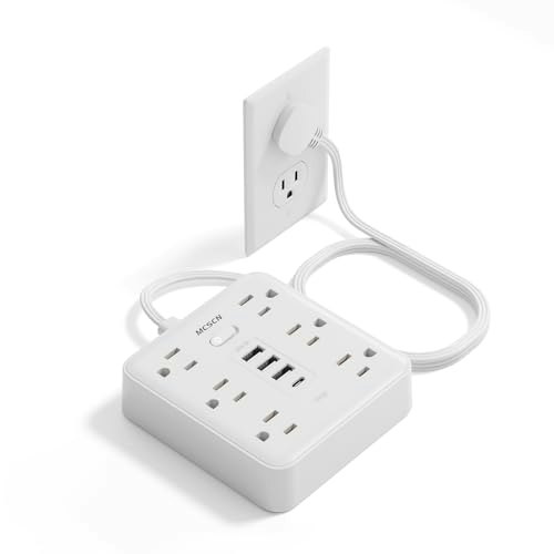 Mcscn 6-Outlet 4-USB 5-Foot Surge Protector Power Strip: $14.03 Mcscn 6-Outlet 4-USB 5-Foot Surge Protector Power Strip: $14.03