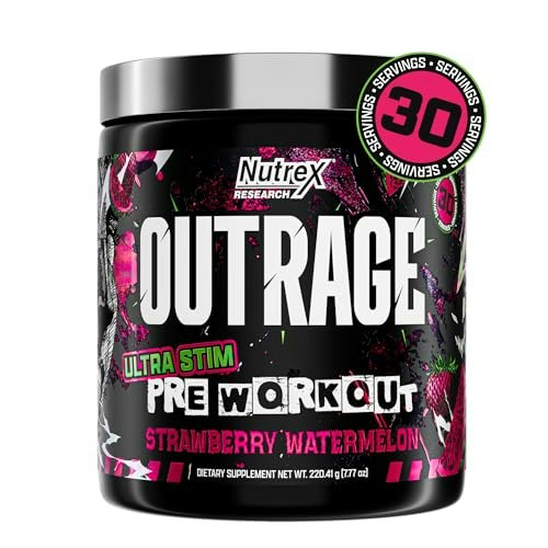 Outrage Ultra Pre-Workout Powder 30-Servings: $19.99