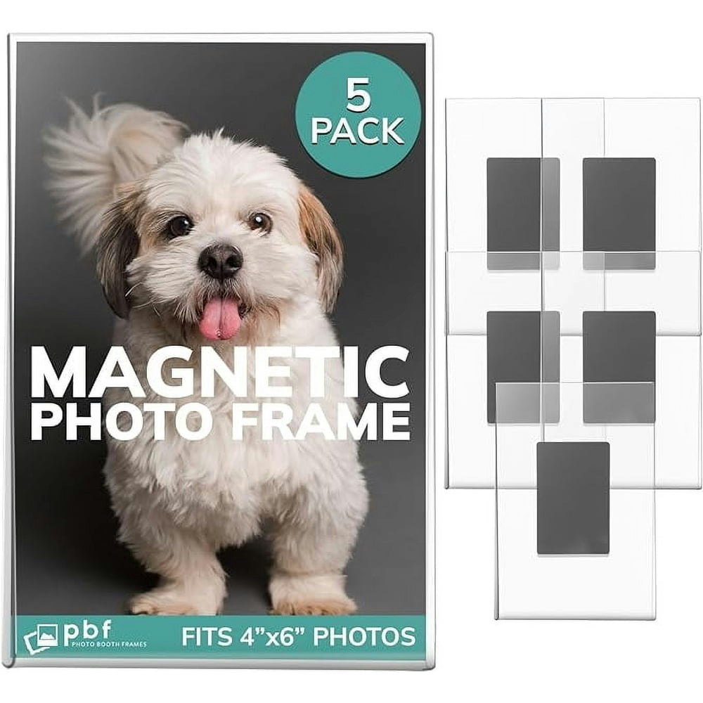 Pbf 4x6-Inch Magnetic Acrylic Picture Frames 5-Pack: $9.97 Pbf 4x6-Inch Magnetic Acrylic Picture Frames 5-Pack: $9.97