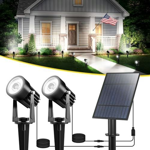 T-SUN Dual-Head Solar Spotlights: $25.07 T-SUN Dual-Head Solar Spotlights: $25.07