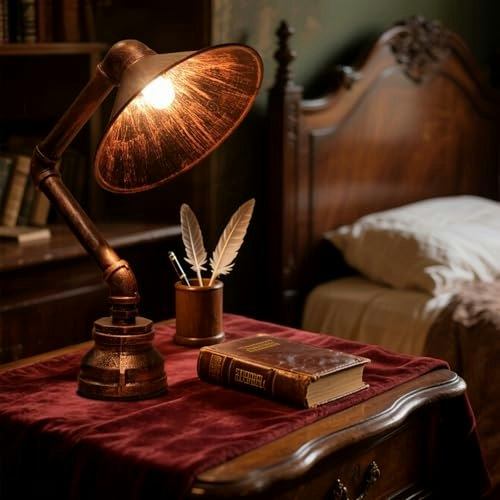 Pipre Steampunk Industrial Water Pipe Table Lamp: $31 Pipre Steampunk Industrial Water Pipe Table Lamp: $31