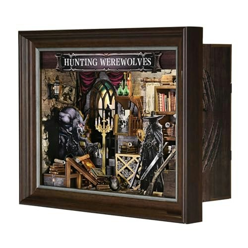 Hunting Werewolves 3D Wooden Book Nook Kit: $31.99 Hunting Werewolves 3D Wooden Book Nook Kit: $31.99