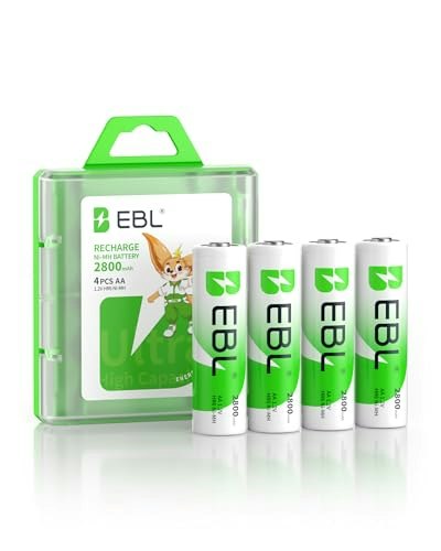 EBL 2,800mAh AA Ni-MH Rechargeable Batteries 4-Pack: $7.99 EBL 2,800mAh AA Ni-MH Rechargeable Batteries 4-Pack: $7.99
