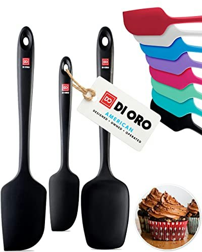 Di Oro 3-Piece Silicone Spatula Set: $17.58 Di Oro 3-Piece Silicone Spatula Set: $17.58