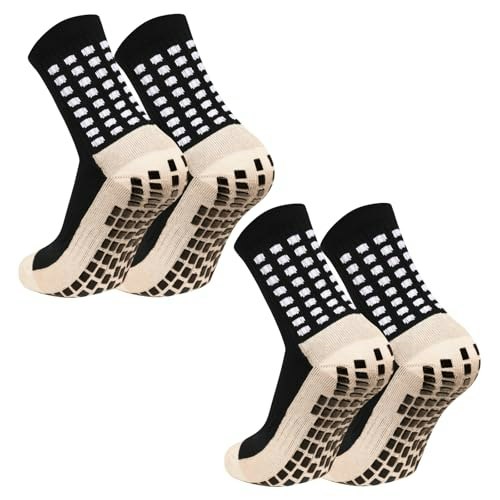 Mihair Men's Anti-Slip Athletic Soccer Socks 2-Pack: $7.99