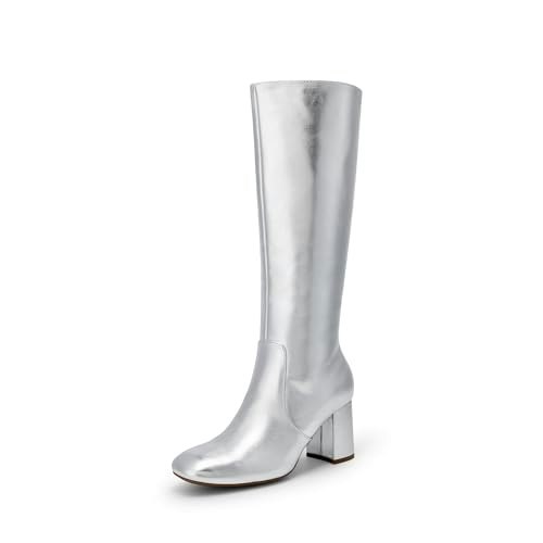 Dream Pairs Women's Knee-High Square Toe Gogo Boots: $43.69 Dream Pairs Women's Knee-High Square Toe Gogo Boots: $43.69