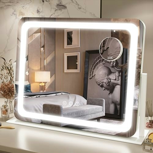 Fennio 22"x17" Lighted Vanity Mirror: $47.98 Fennio 22"x17" Lighted Vanity Mirror: $47.98