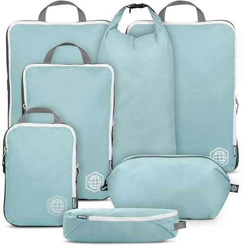 Tripped Travel Gear Compression Packing Cubes 7-Piece Set: $37.94 Tripped Travel Gear Compression Packing Cubes 7-Piece Set: $37.94