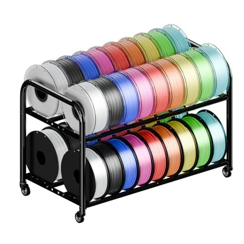 3D Printer Filament Storage Rolling Rack: $39.99 3D Printer Filament Storage Rolling Rack: $39.99