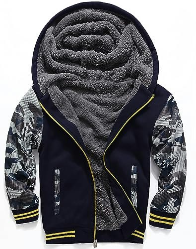Zity Boys Sherpa-Lined Zip-Up Hoodie Jacket: $28.49 Zity Boys Sherpa-Lined Zip-Up Hoodie Jacket: $28.49