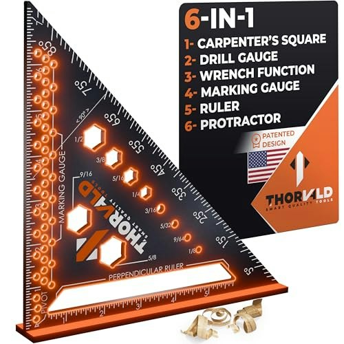 Thorvald 7-inch 6-in-1 Carpenter Square: $10.39 Thorvald 7-inch 6-in-1 Carpenter Square: $10.39