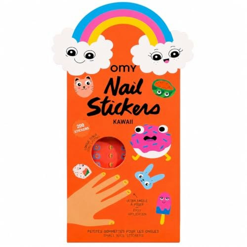 Omy Kawaii Nail Stickers for Kids 200-Count: $14.36 Omy Kawaii Nail Stickers for Kids 200-Count: $14.36