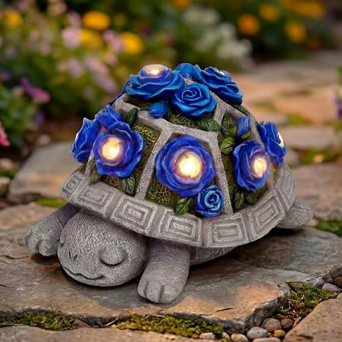 Solar Garden Turtle Statue with 7 LED Lights: $14.97 Solar Garden Turtle Statue with 7 LED Lights: $14.97