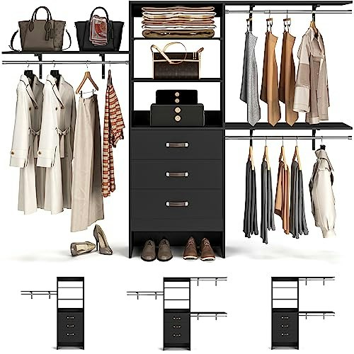 Armocity 96-inch Wood Closet System: $162.43 Armocity 96-inch Wood Closet System: $162.43