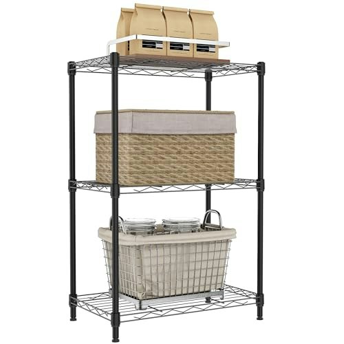 Izeuk 3-Tier Metal Wire Shelving Rack: $23.99 Izeuk 3-Tier Metal Wire Shelving Rack: $23.99