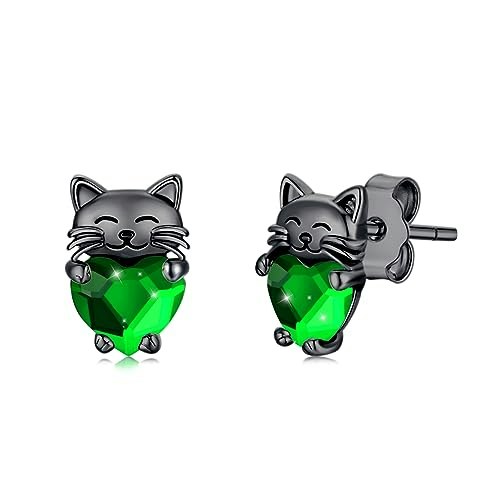 Justkidstoy Hypoallergenic Sterling Silver Black Cat Earrings: $28.79 Justkidstoy Hypoallergenic Sterling Silver Black Cat Earrings: $28.79