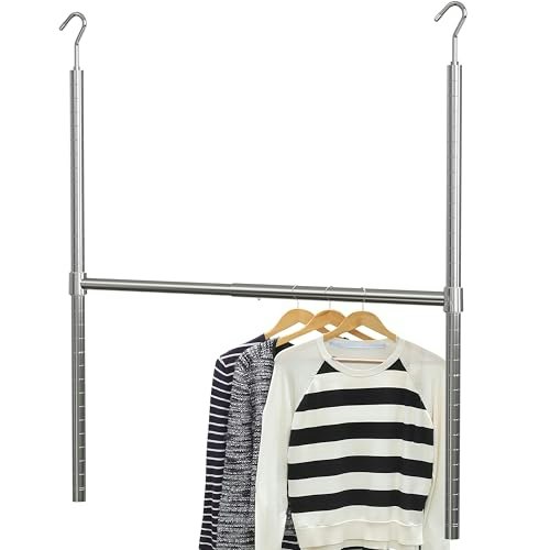 Simple Houseware Adjustable Closet Hanging Rod: $15.87 Simple Houseware Adjustable Closet Hanging Rod: $15.87