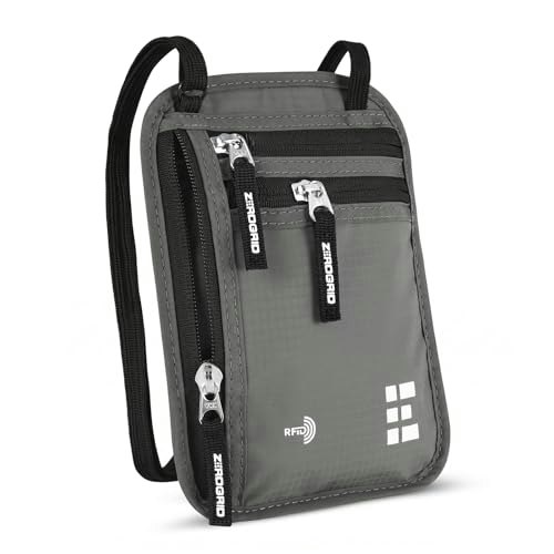 Zero Grid RFID Travel Neck Wallet: $19.19