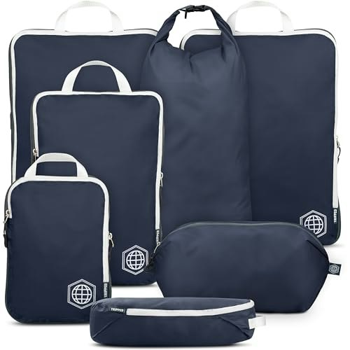 Tripped Travel Gear Compression Packing Cubes 7-Piece Set: $37.95 Tripped Travel Gear Compression Packing Cubes 7-Piece Set: $37.95