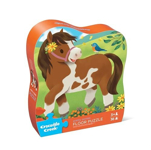 Crocodile Creek Pretty Ponies 36-Piece Jigsaw Puzzle: $19.99