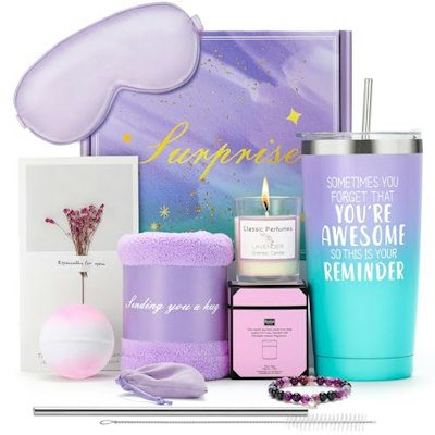 Jolykaki Birthday Gift Basket for Women for $14 + free shipping w/ Prime