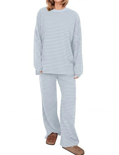 Missactiver Women's Striped Lounge Set: $31.99 Missactiver Women's Striped Lounge Set: $31.99