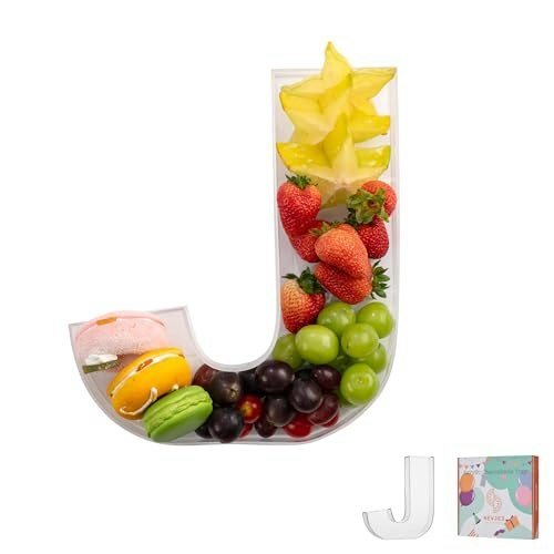 11-inch Clear Acrylic Letter J Charcuterie Tray: $15.19 11-inch Clear Acrylic Letter J Charcuterie Tray: $15.19