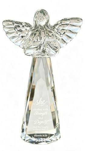 Cncrmem Engraved 6-Inch Crystal Angel: $31.99