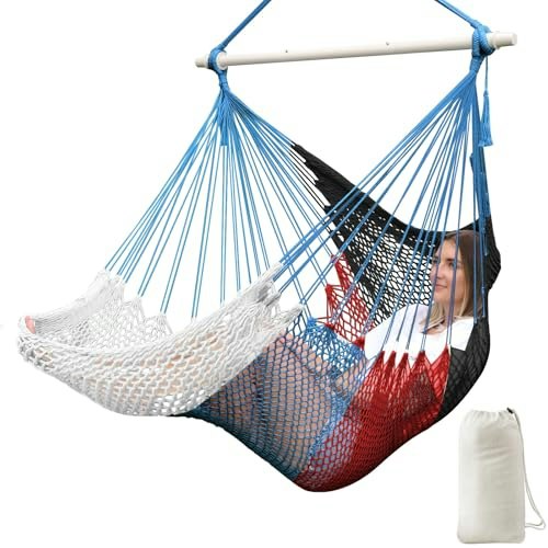 Chihee Handwoven Hammock Chair with Spreader Bar: $22.21