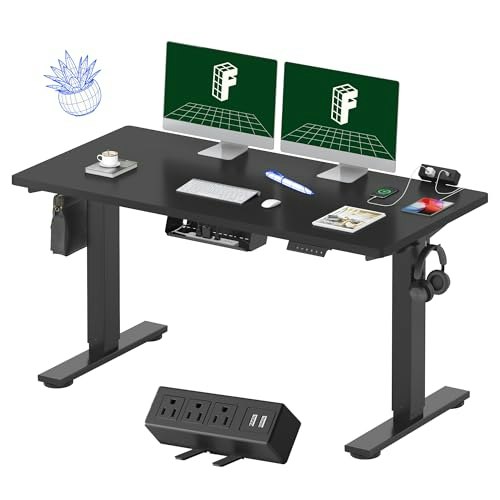 Flexispot EN2 55"x28" Standing Desk with Power Strip: $208.04